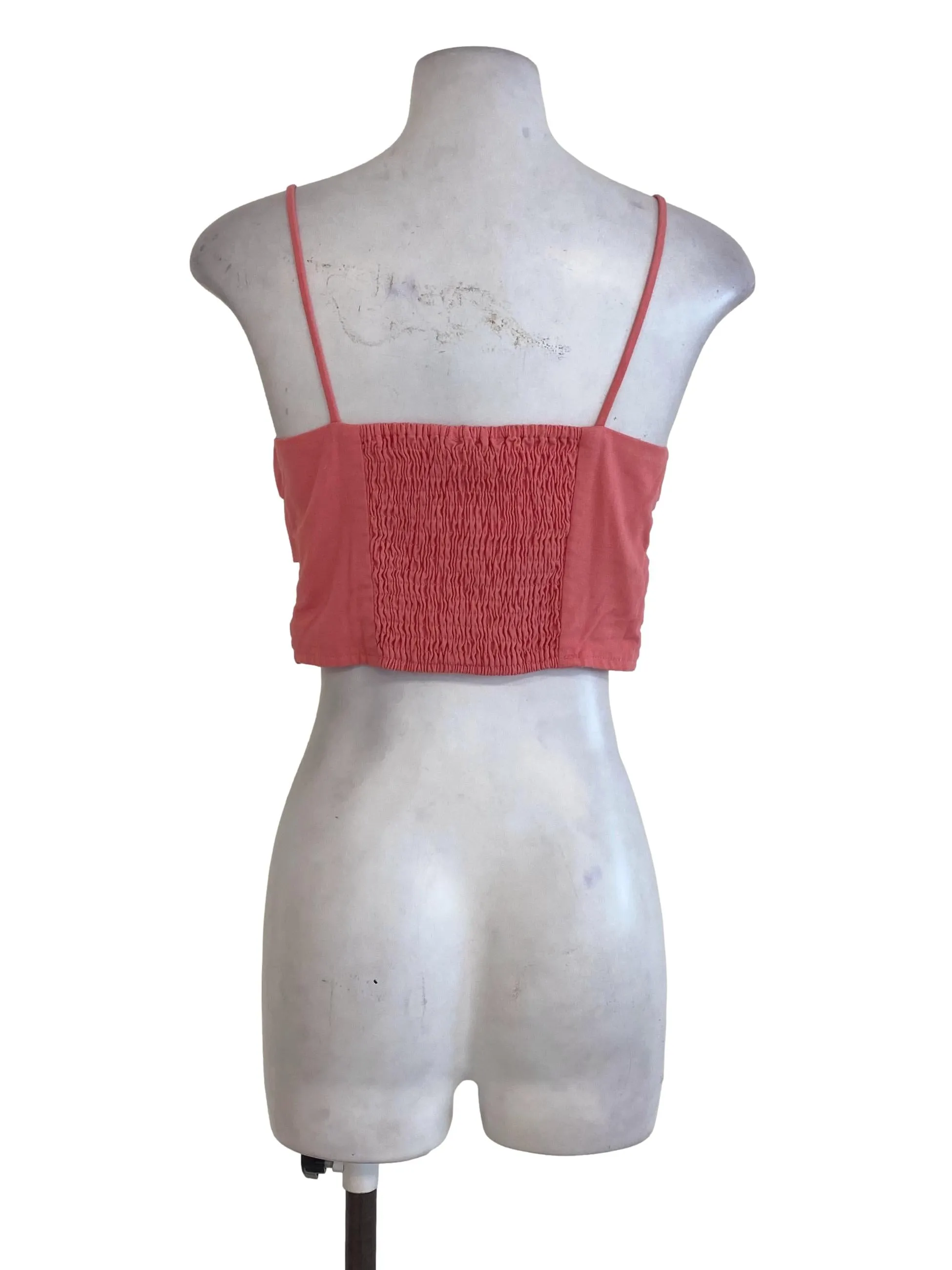 Pink Horizontal Pleated Top LB