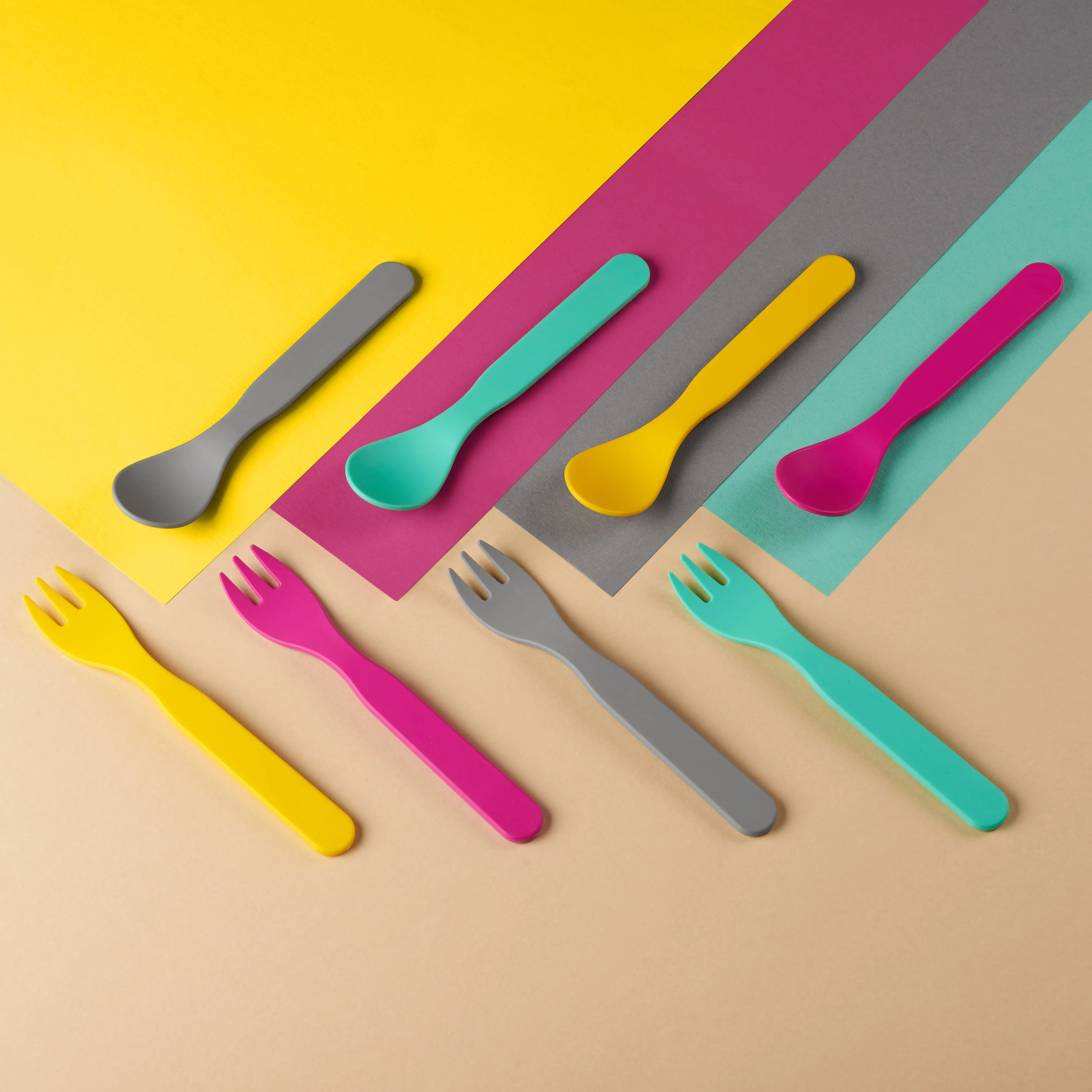 PLA Kids Cutlery Set (Pink)