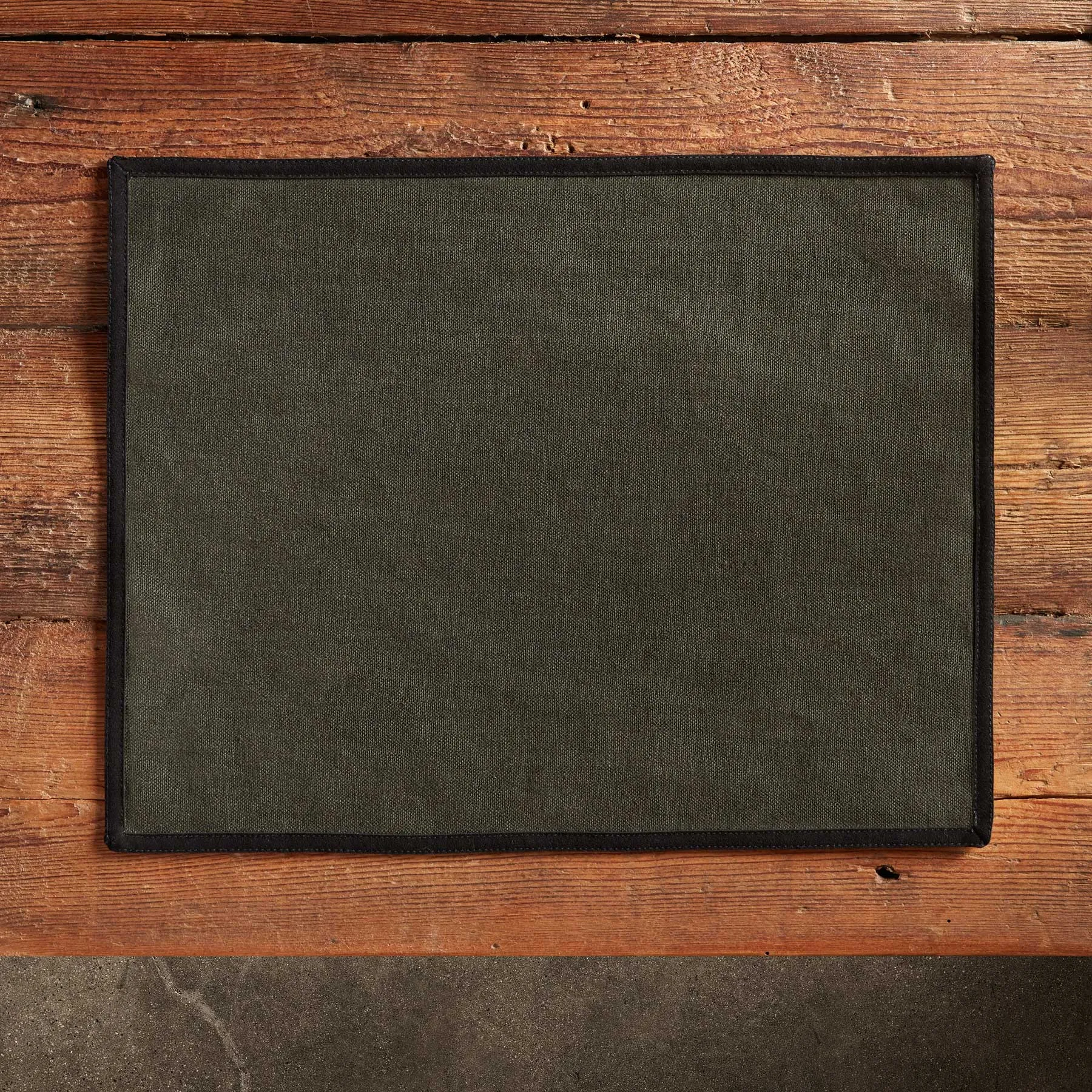Placemat with Suede Trim - Cafe Noir