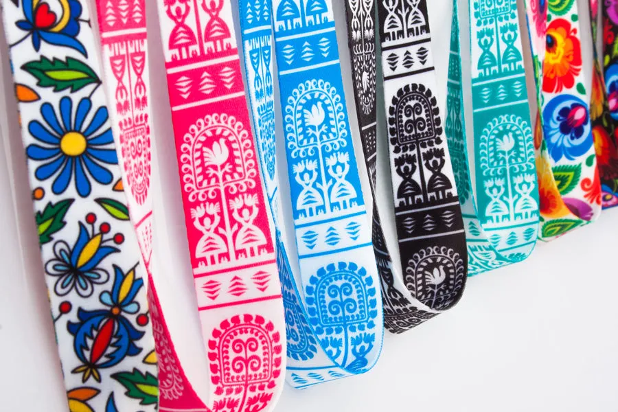 Polish Kurpian Folk Art Neck Strap Lanyard