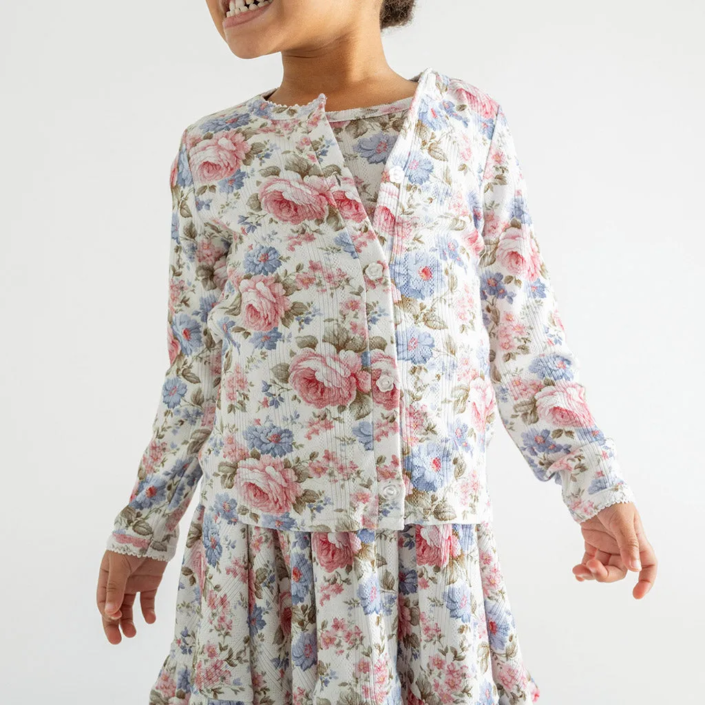 Posh Peanut Etta Pointelle Cardigan