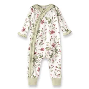 Pretty Petals Bamboo Zipper