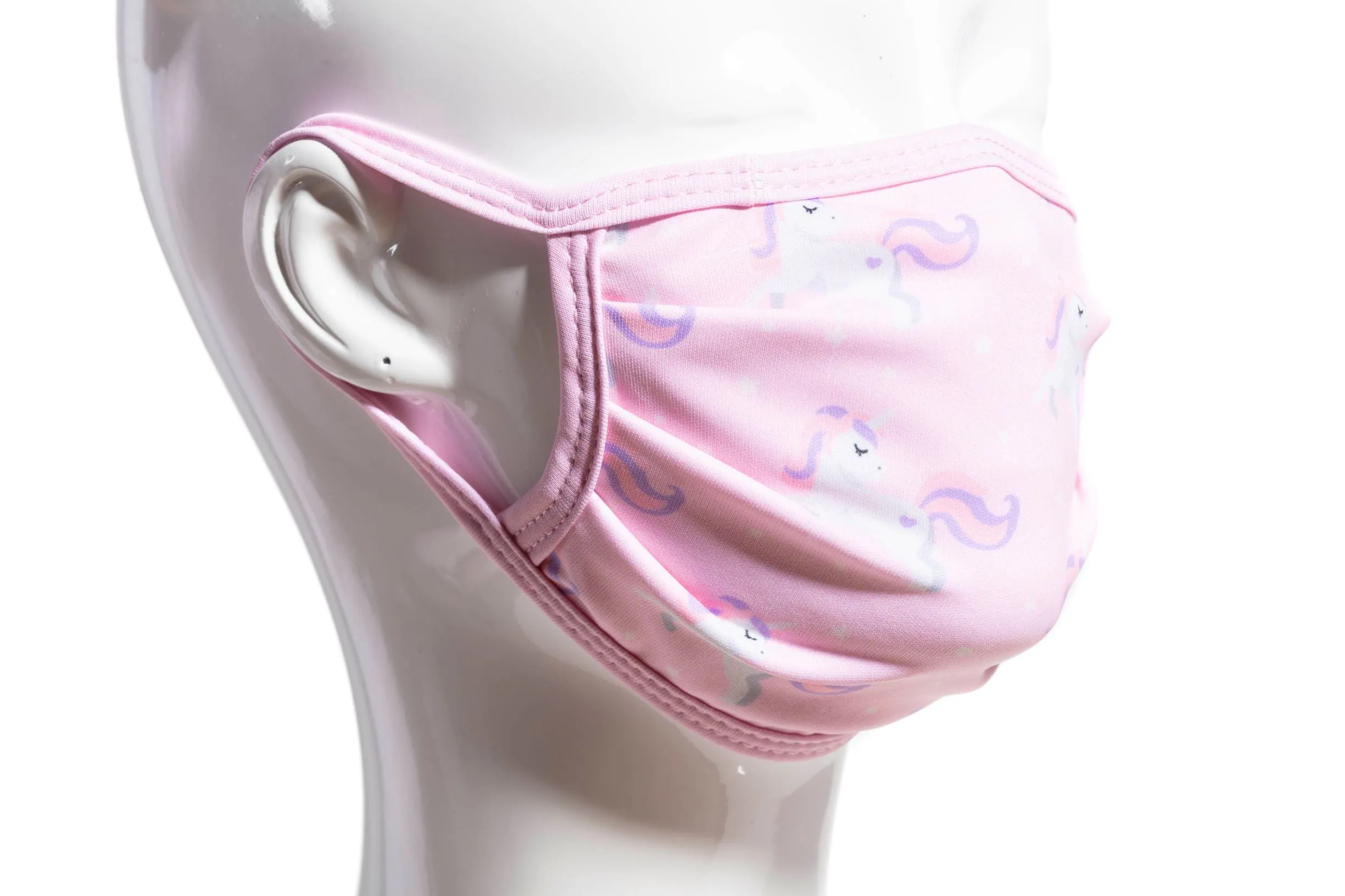 PRINTED UNICORN - KIDS - ACCORDION PROTECTIVE MASK