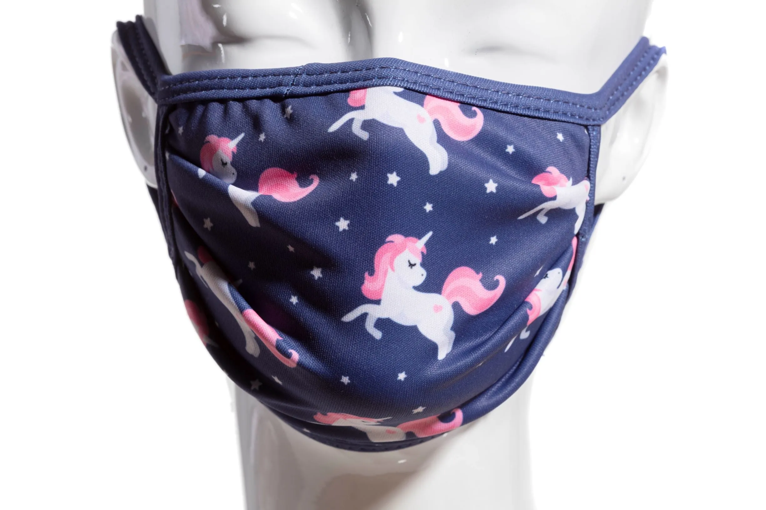 PRINTED UNICORN - KIDS - ACCORDION PROTECTIVE MASK