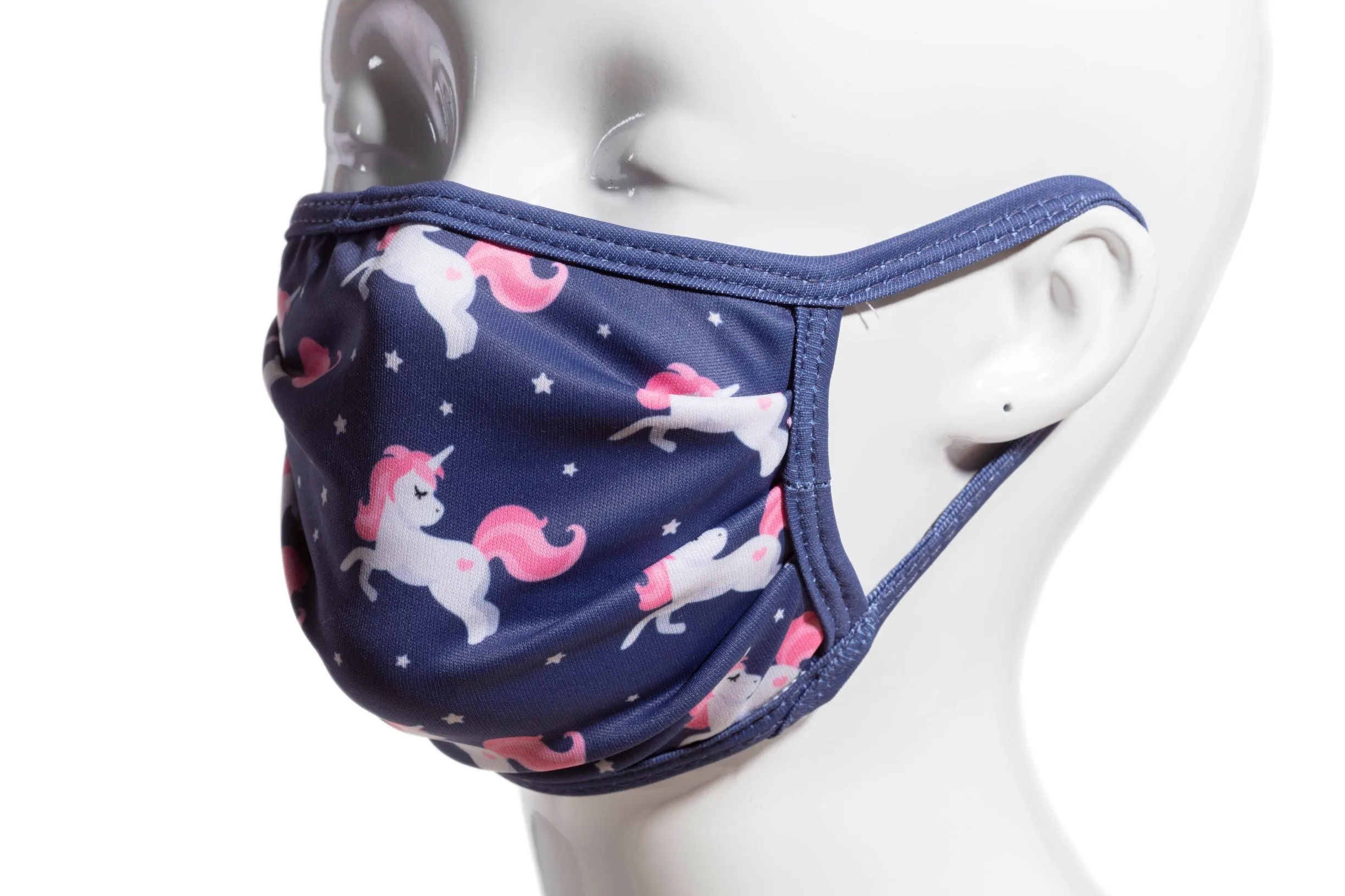 PRINTED UNICORN - KIDS - ACCORDION PROTECTIVE MASK