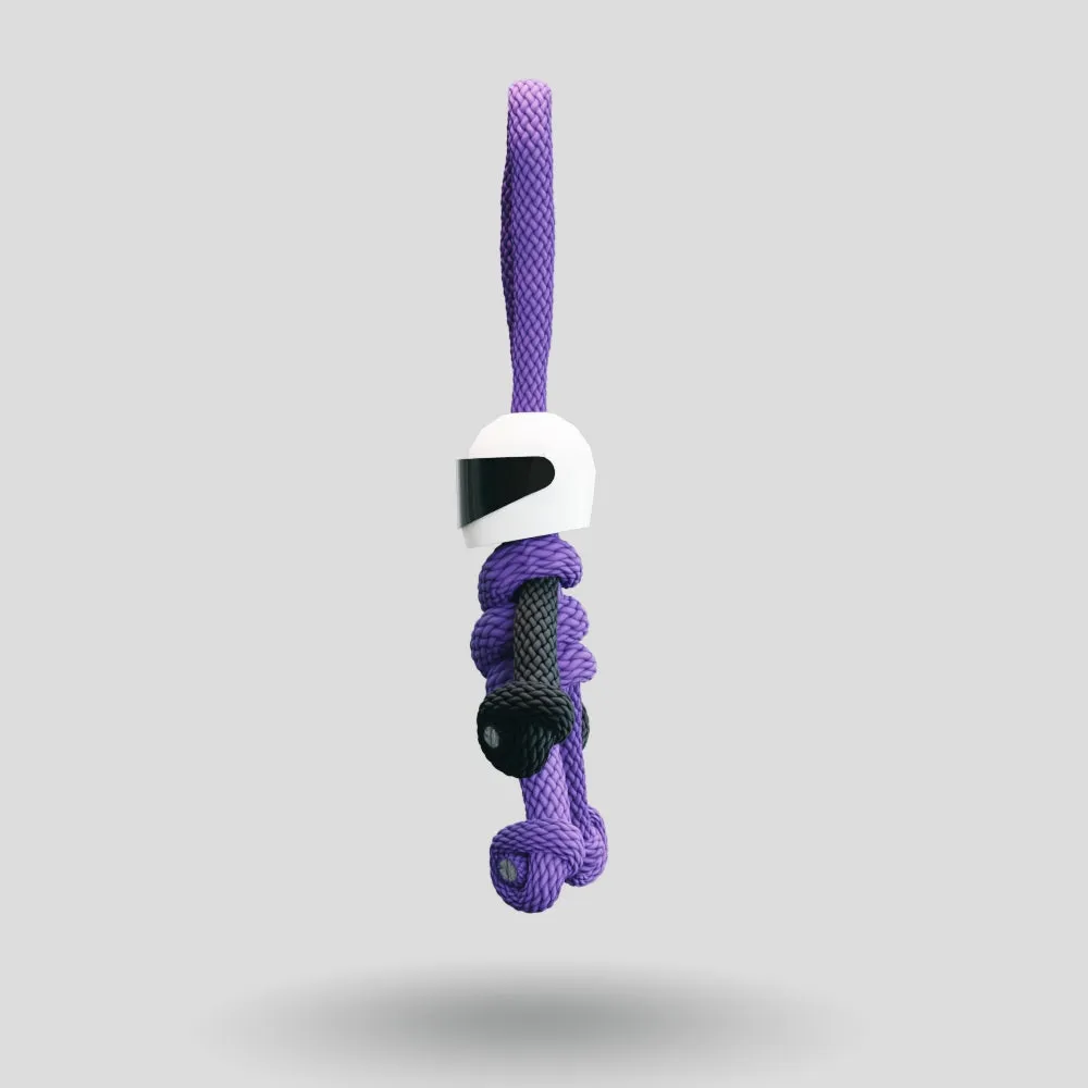 Purple Biker Buddy Paracord Keychain