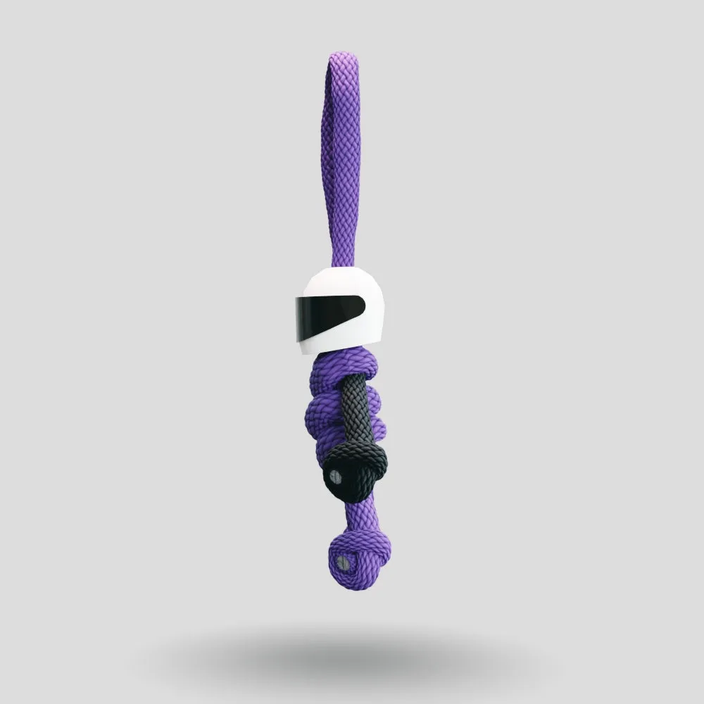 Purple Biker Buddy Paracord Keychain