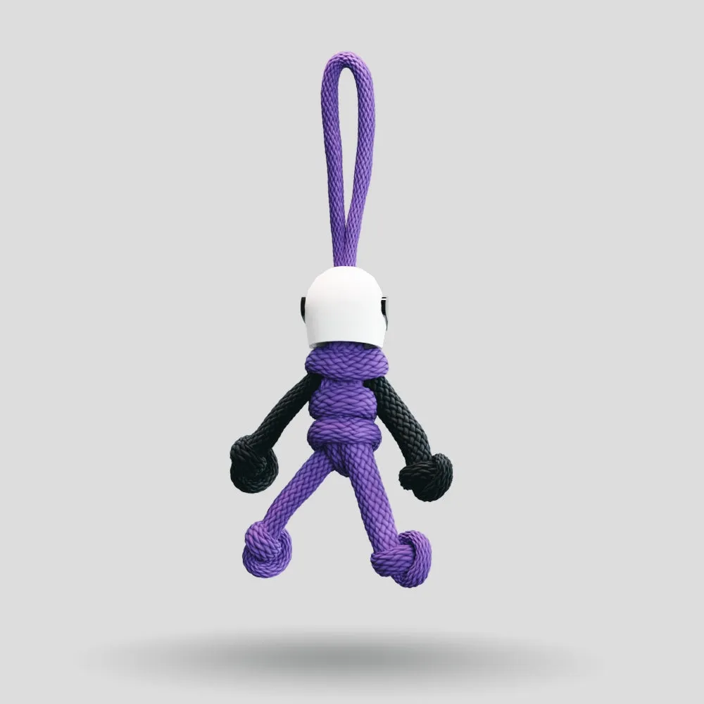 Purple Biker Buddy Paracord Keychain