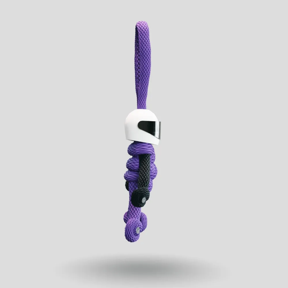 Purple Biker Buddy Paracord Keychain