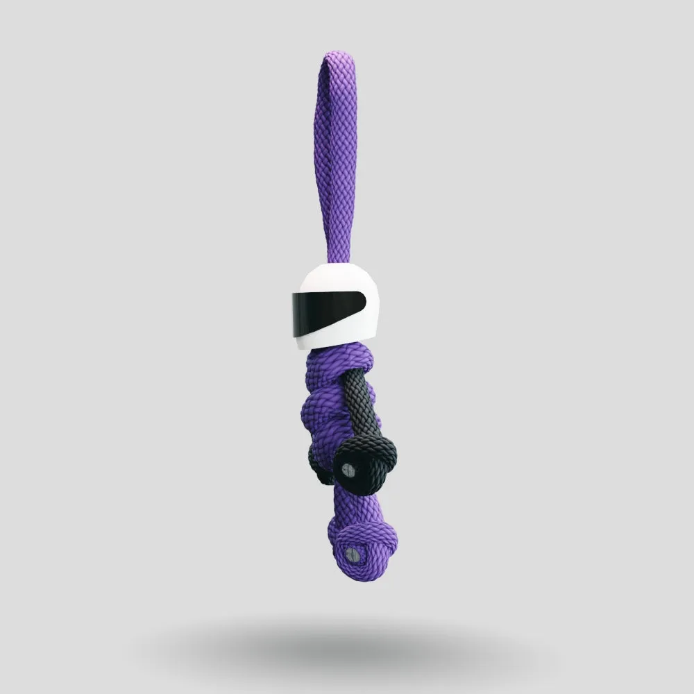 Purple Biker Buddy Paracord Keychain