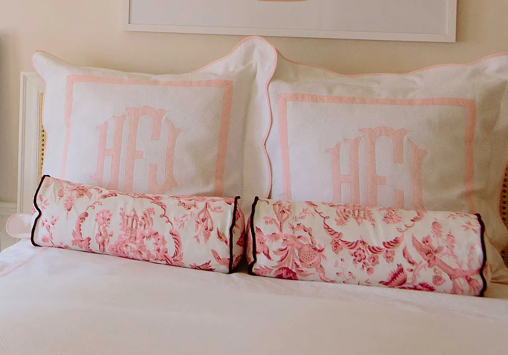 Quadrille Fabric: Madame Butterfly - Custom Eggplant on White Linen / Cotton