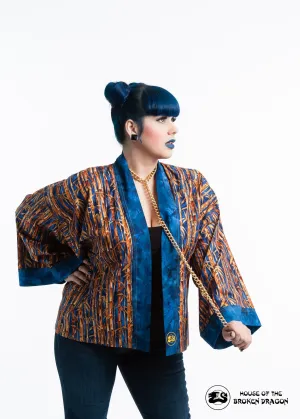 "Blue Bamboo" Kimono Hipster