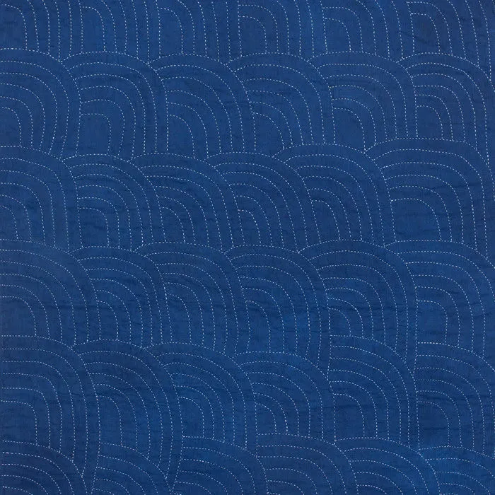 "Wave" Indigo Wholecloth