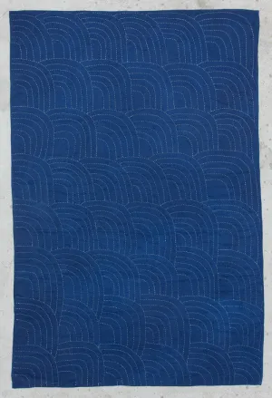 "Wave" Indigo Wholecloth