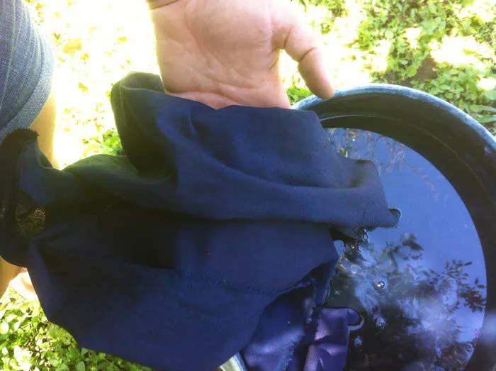 "Wave" Indigo Wholecloth