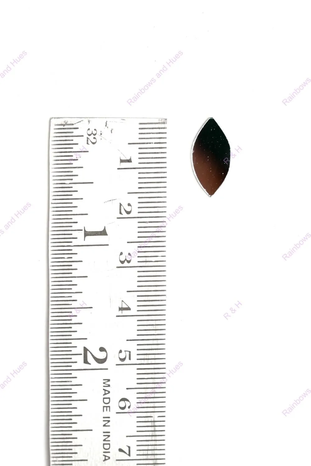 R&H Eye Shape Mirrors 100 Grams for LIPPAN Art, Mirror Art, MUD and Mirror Art, Craft, Mosaic Art, Home Decorations ETC (1.8 CM)