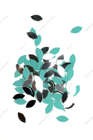 R&H Eye Shape Mirrors 100 Grams for LIPPAN Art, Mirror Art, MUD and Mirror Art, Craft, Mosaic Art, Home Decorations ETC (1.8 CM)