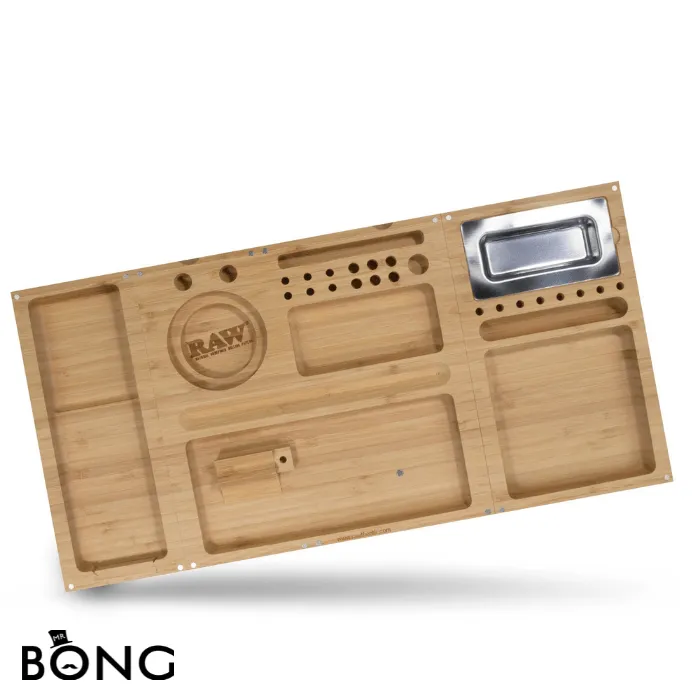 Raw Triple Flip Bamboo Rolling Tray