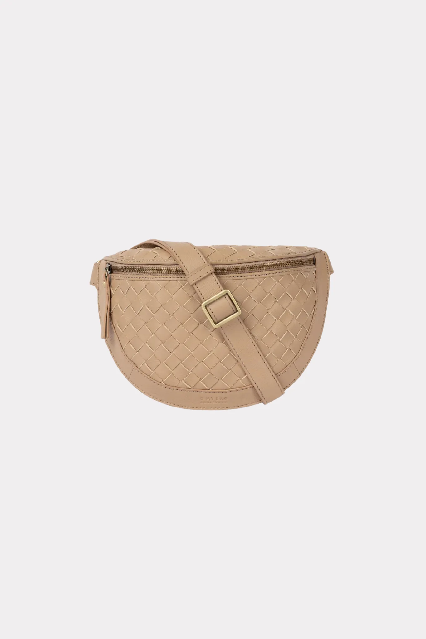 RAY BUMBAG - SAND WOVEN SOFT GRAIN LEATHER