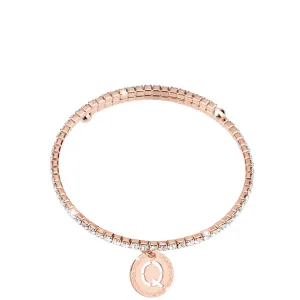 Rebecca My World Rose Gold Glam Bangle - Q
