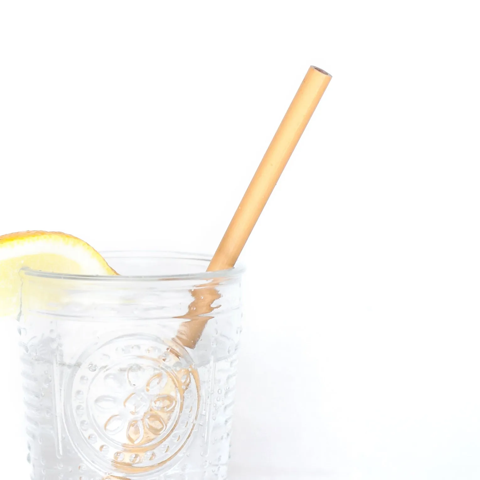 Reusable Bamboo Drinking Straws with Pouch and Tiny Brush