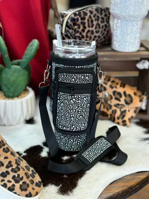 Rhinestone Bling 40oz Tumbler Koozie