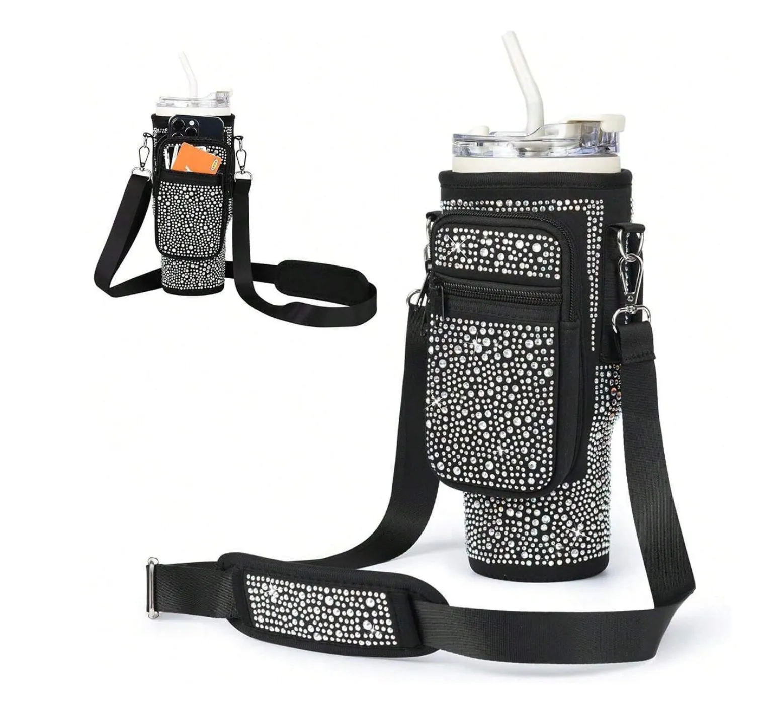 Rhinestone Bling 40oz Tumbler Koozie