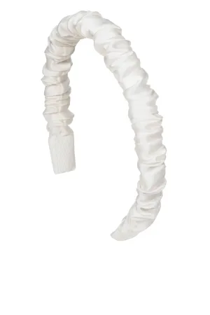 Rory Cream Gathered Silk Headband