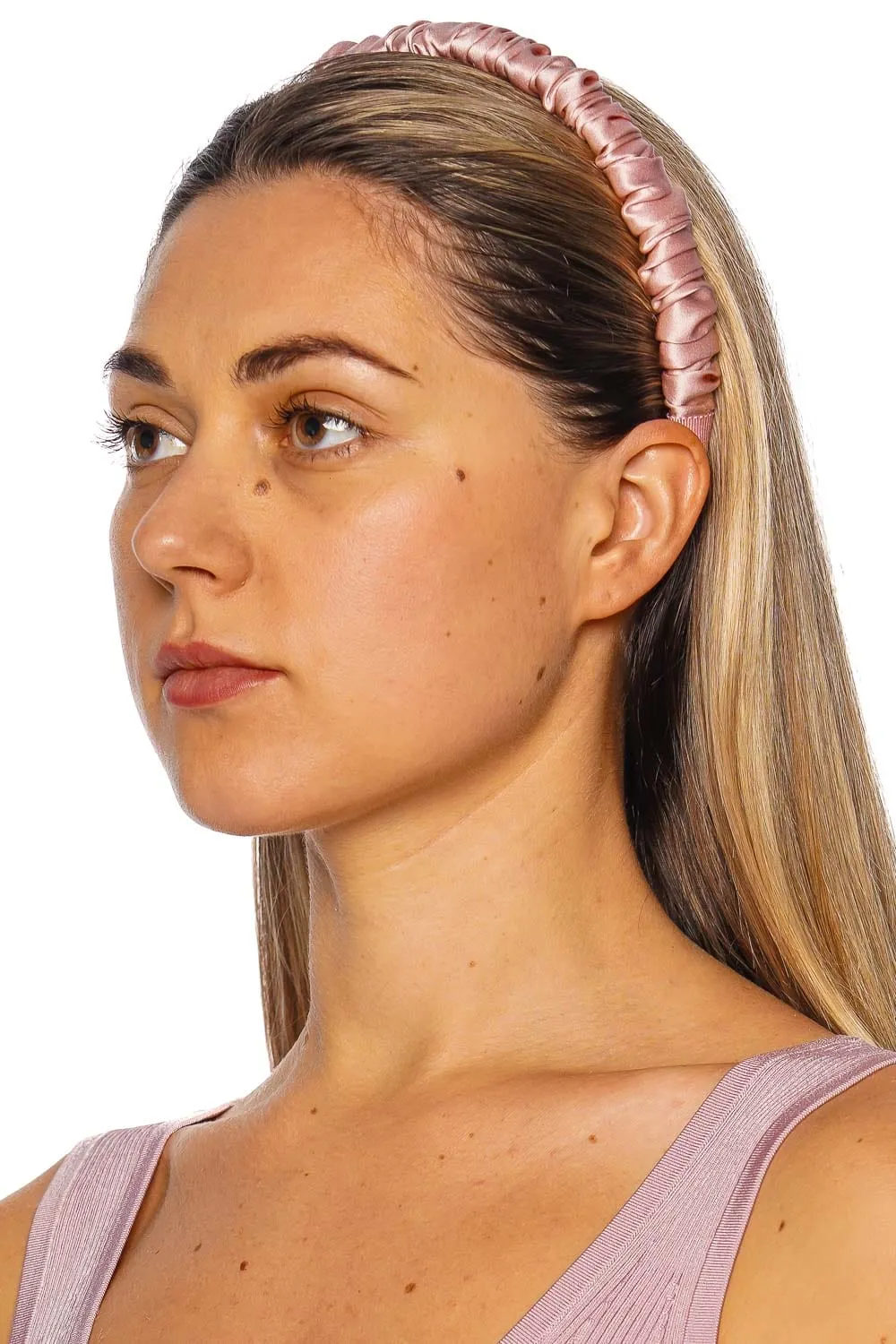 Rory Peony Gathered Silk Headband