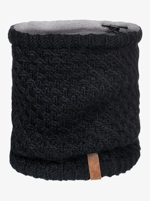 Roxy Womens Blizzard Collar Neck Warmer - True Black
