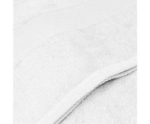 Royal Comfort 4 Piece Cotton Bamboo Towel Set 450GSM Luxurious Absorbent Plush White