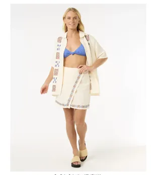 SAN CARLOS EMBROIDERED MINI SKIRT