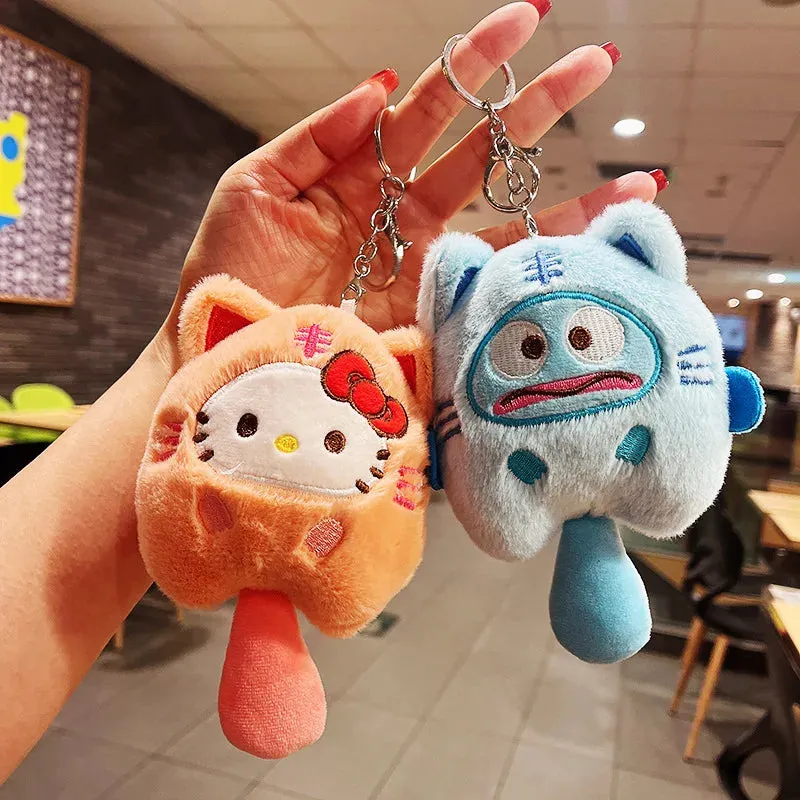 Sanrio Plush Keychain | Little Tiger with Furry Tail Series