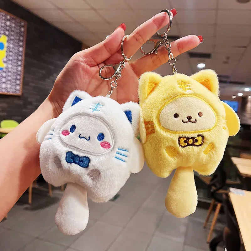 Sanrio Plush Keychain | Little Tiger with Furry Tail Series