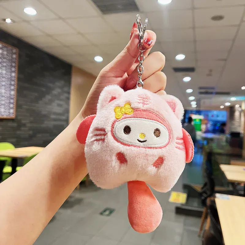 Sanrio Plush Keychain | Little Tiger with Furry Tail Series