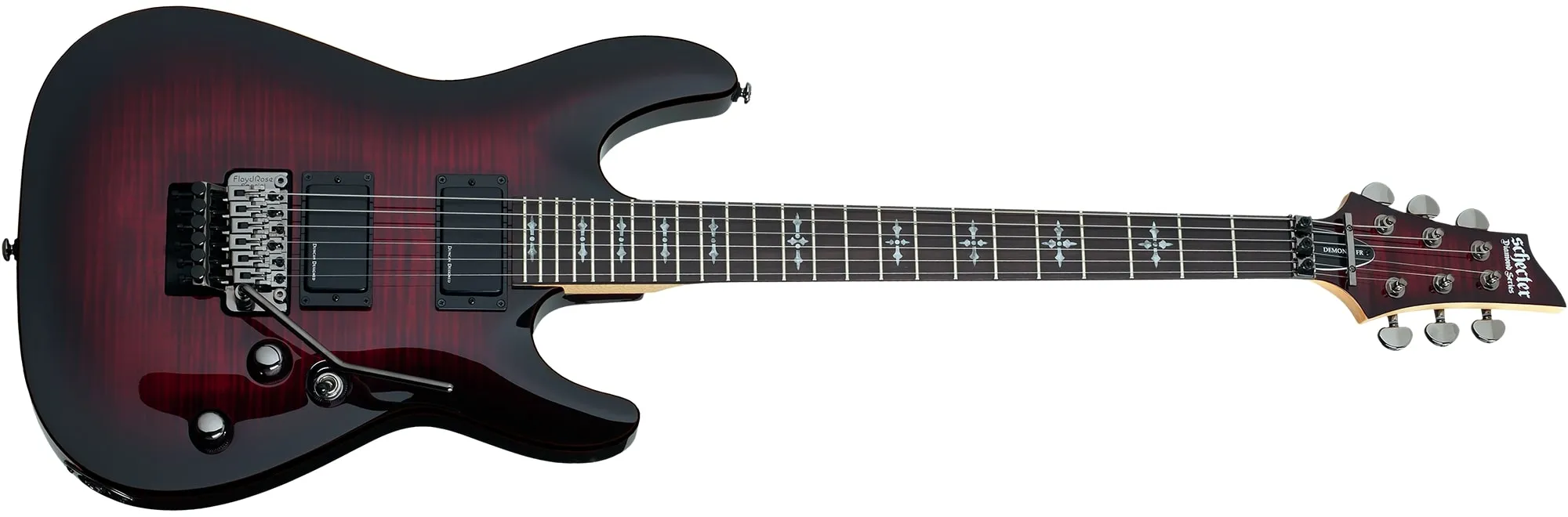 Schecter Demon 6 FR Series Crimson Burst