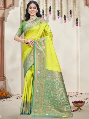 Sea Green Silk Saree