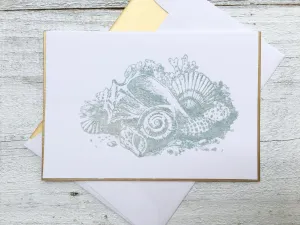 Seashell Note Cards - Seashell Cards - Seashell Stationery - Shell Note Cards - Shell Cards - Shell Stationery-Nautical Cards-Salt Life Card