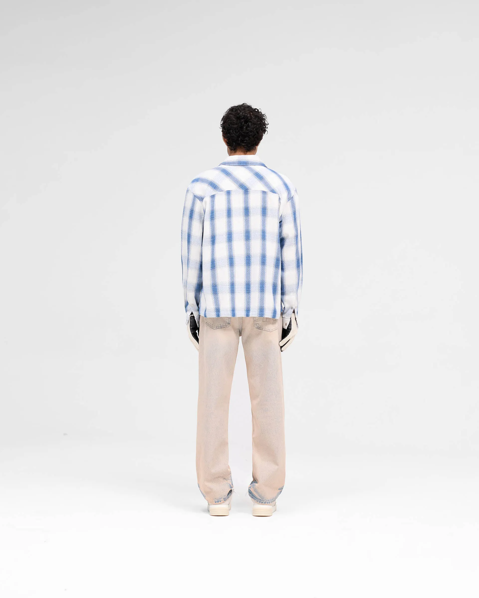 Season Flannel Shirt - Mid Blue