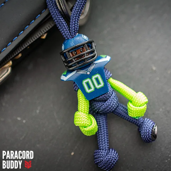 Seattle Seahawks Paracord Buddy Keychain