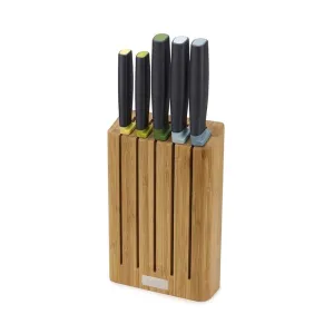 SET DE CUCHILLOS CON SOPORTE DE BAMBOO