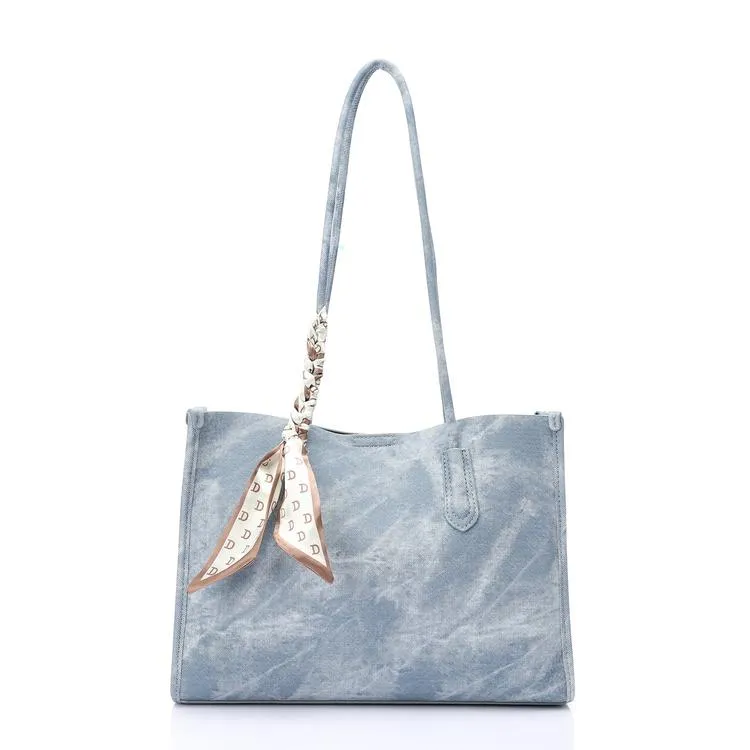Shoulder Bag With Scarf Detail - Mr Joe