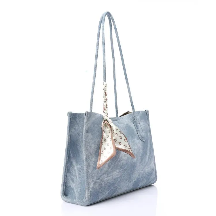 Shoulder Bag With Scarf Detail - Mr Joe