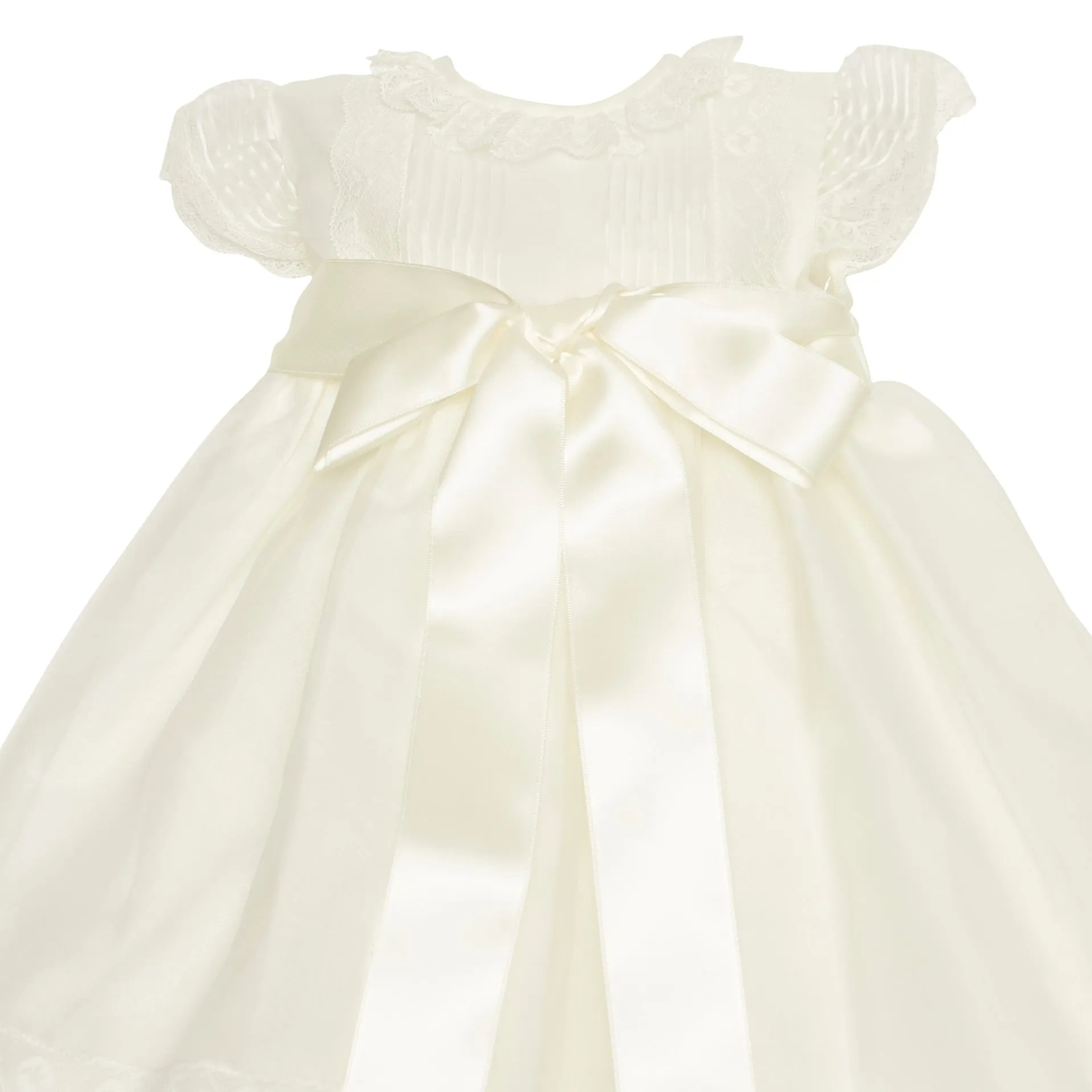 SILK CHRISTENING ROBE & BONNET