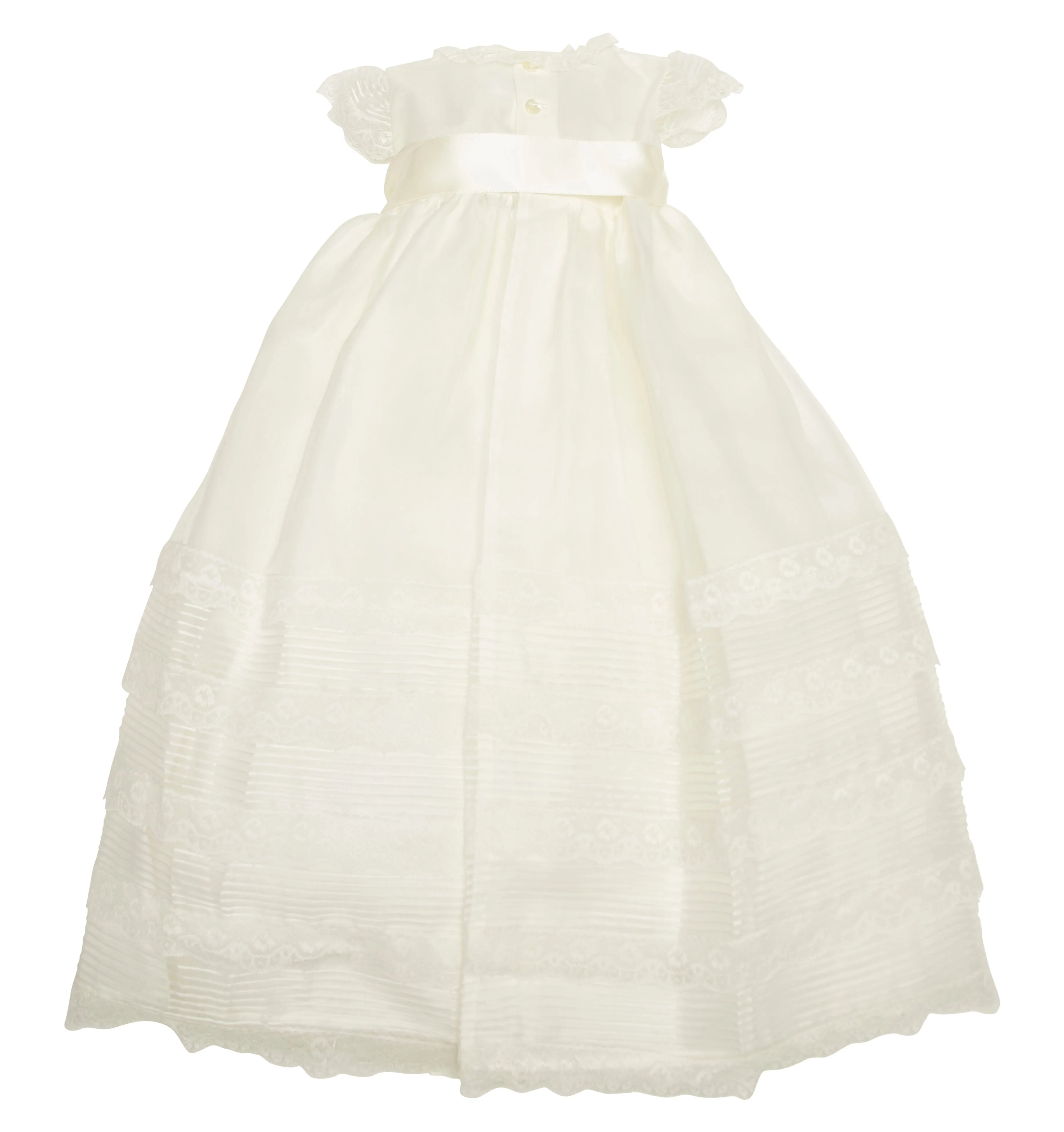 SILK CHRISTENING ROBE & BONNET