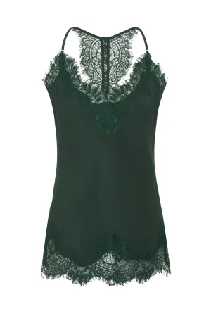 Silk Lace Razorback Cami Hunter