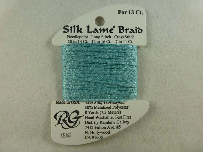 Silk Lame Braid LB195 Marine Blue