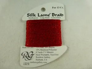Silk Lame Braid LB218 Corvette Red