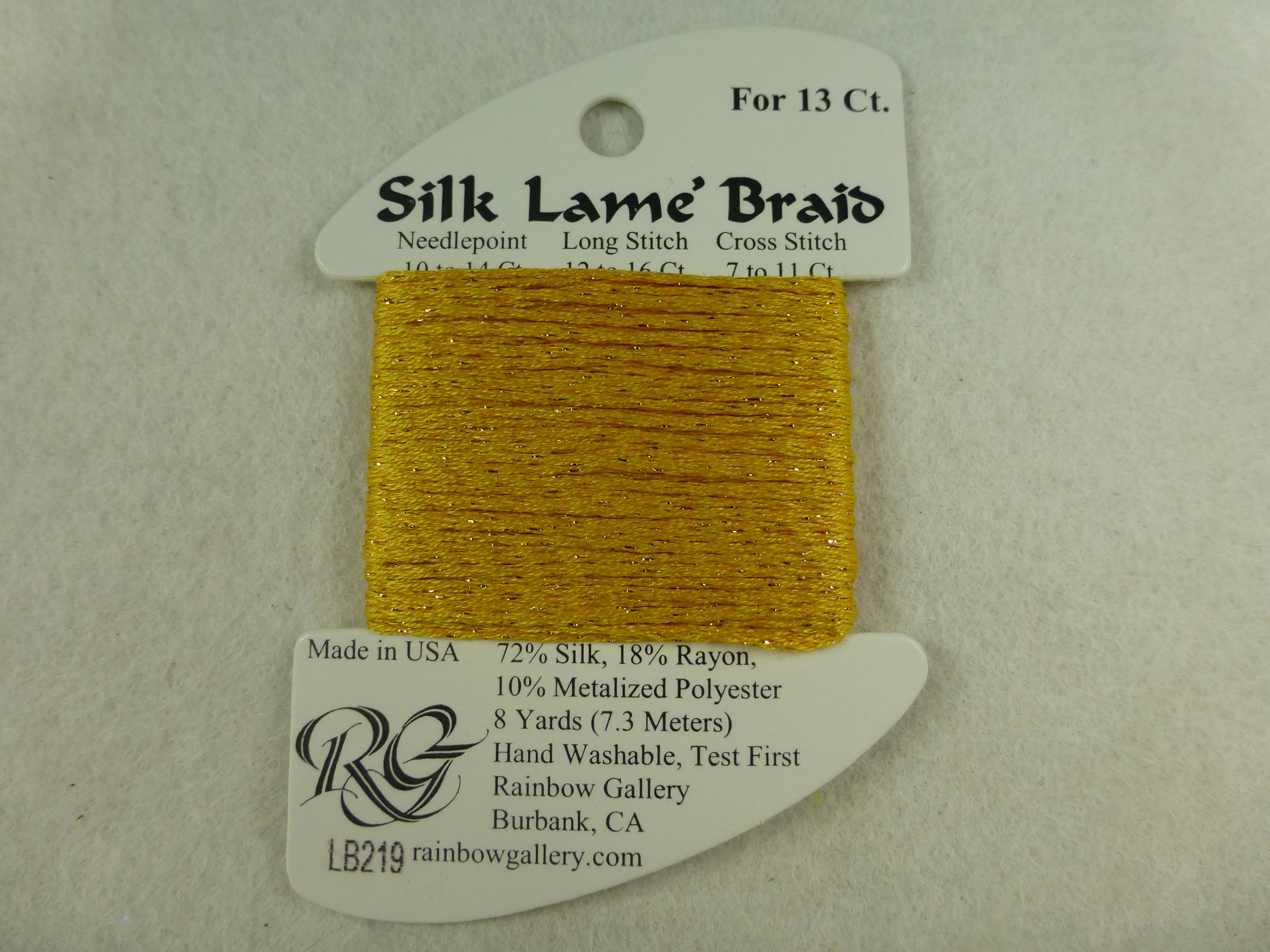 Silk Lame Braid LB219 Sunset Gold