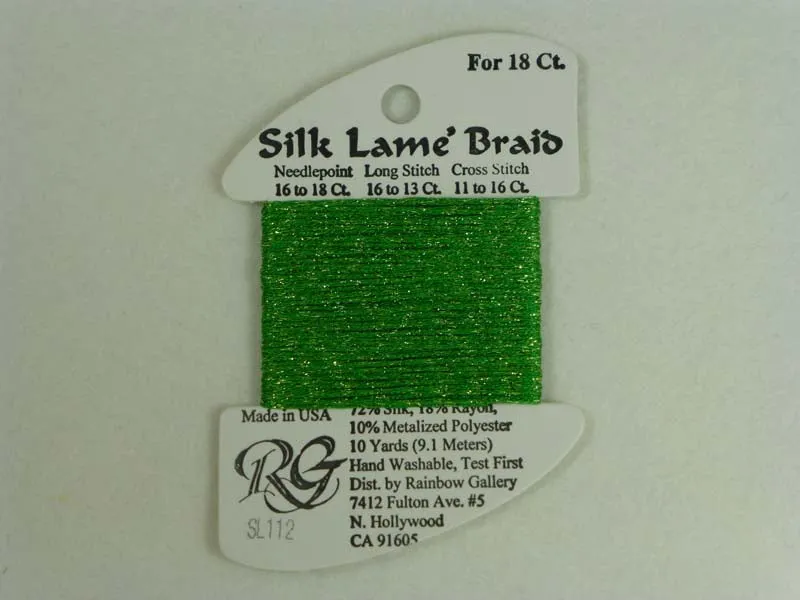 Silk Lame Braid SL112 Spring Green